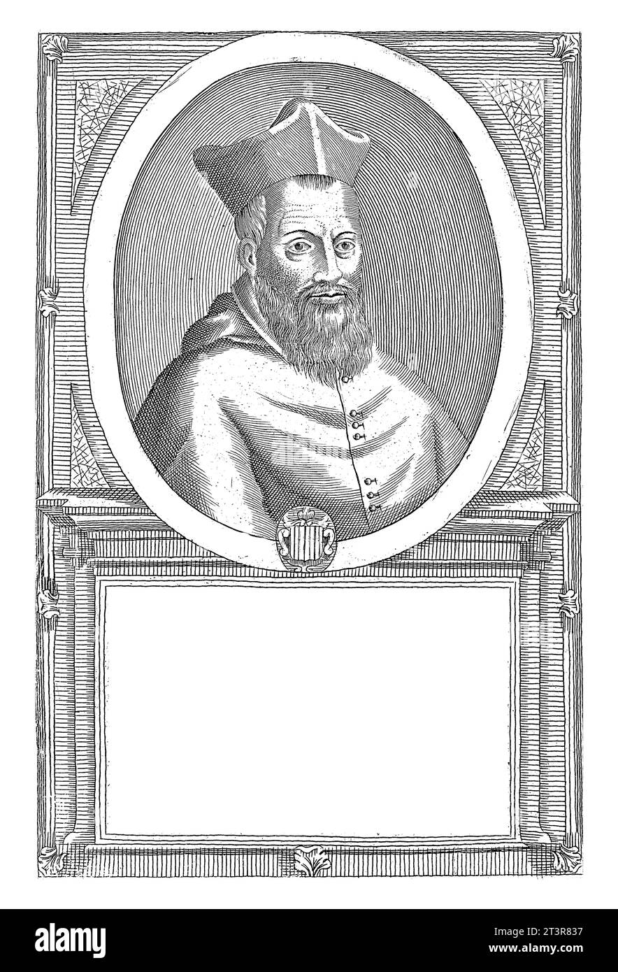 Portrait of Julio Magnani, 51st Minister General of the Franciscan Order, Antonio Luciani (attributed to), 1710 - 1738 Stock Photo