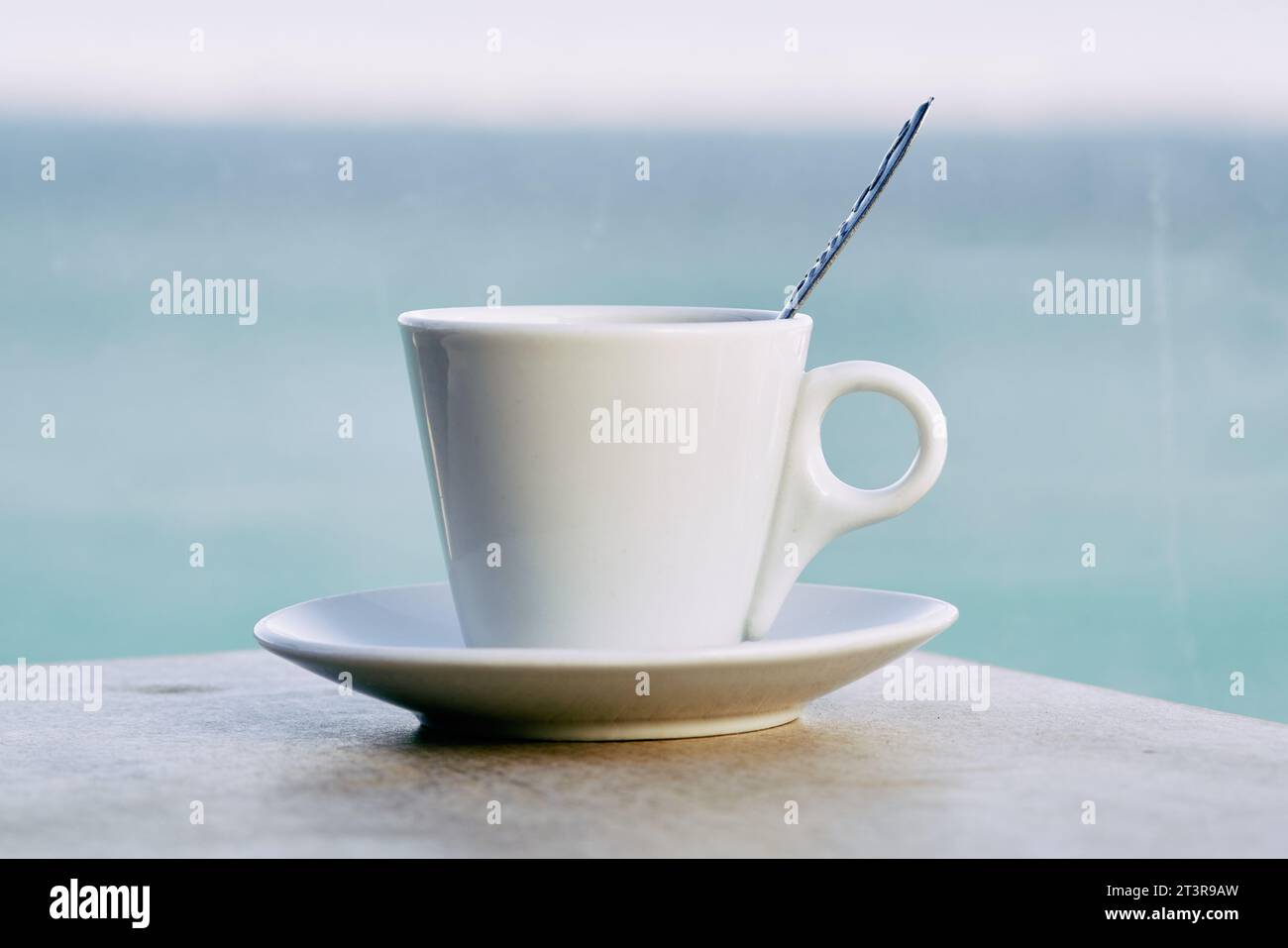 cup of coffee on the beach Stock Photo - Alamy