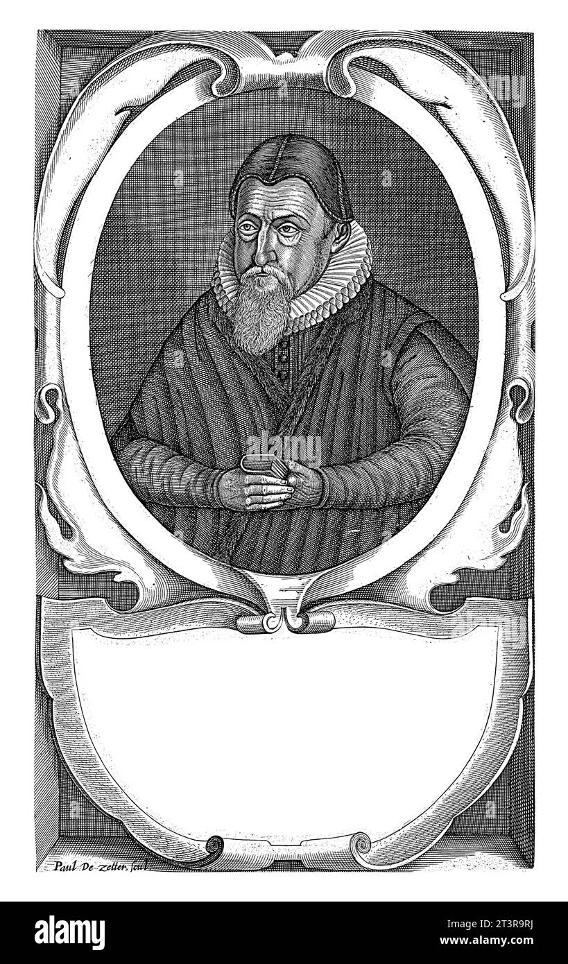 Portrait of Johannes Piscator, Paul de Zetter, 1625 1667 Portrait of