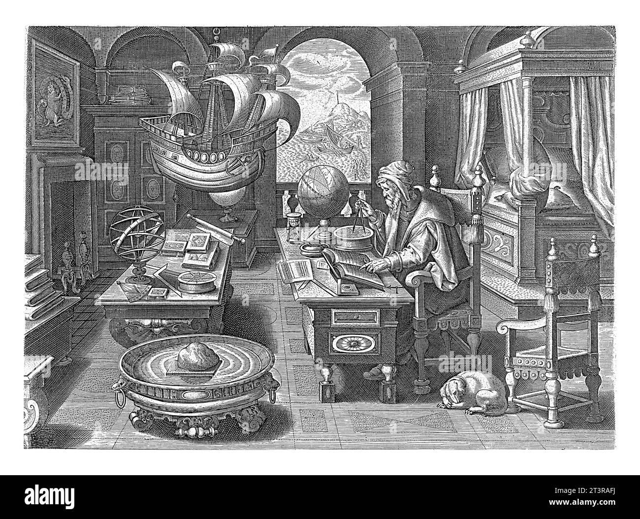 Invention of the compass, Jan Collaert (II) (attributed to), after Jan ...