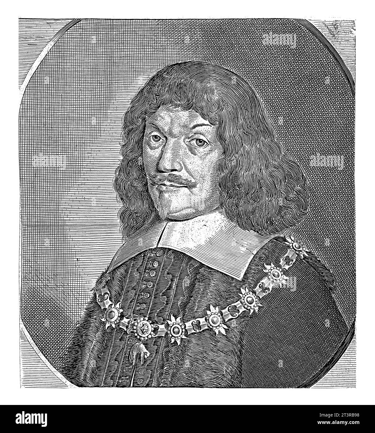 Portrait of Maximilian, Count of Trauttmansdorff, Pieter Holsteyn (II), in or after 1648 - 1670 Bust to the left of Maximilian, Count of Trauttmansdor Stock Photo