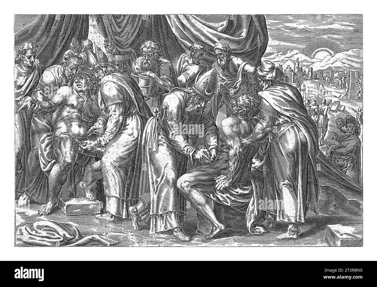 Circumcision of the Israelites, Harmen Jansz Muller, after Gerard van