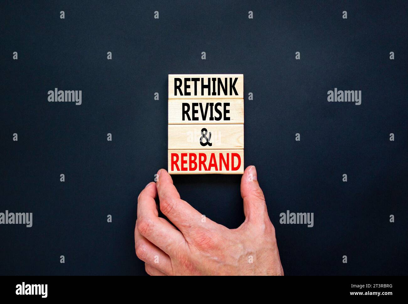 Rethink revise rebrand symbol. Concept word Rethink Revise and Rebrand ...