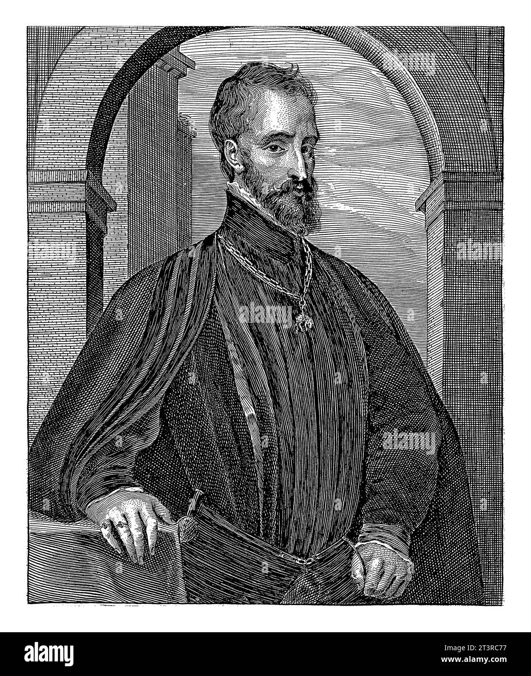 Portrait of Fernando Alvarez de Toledo, Count of Alva, Pieter de Jode