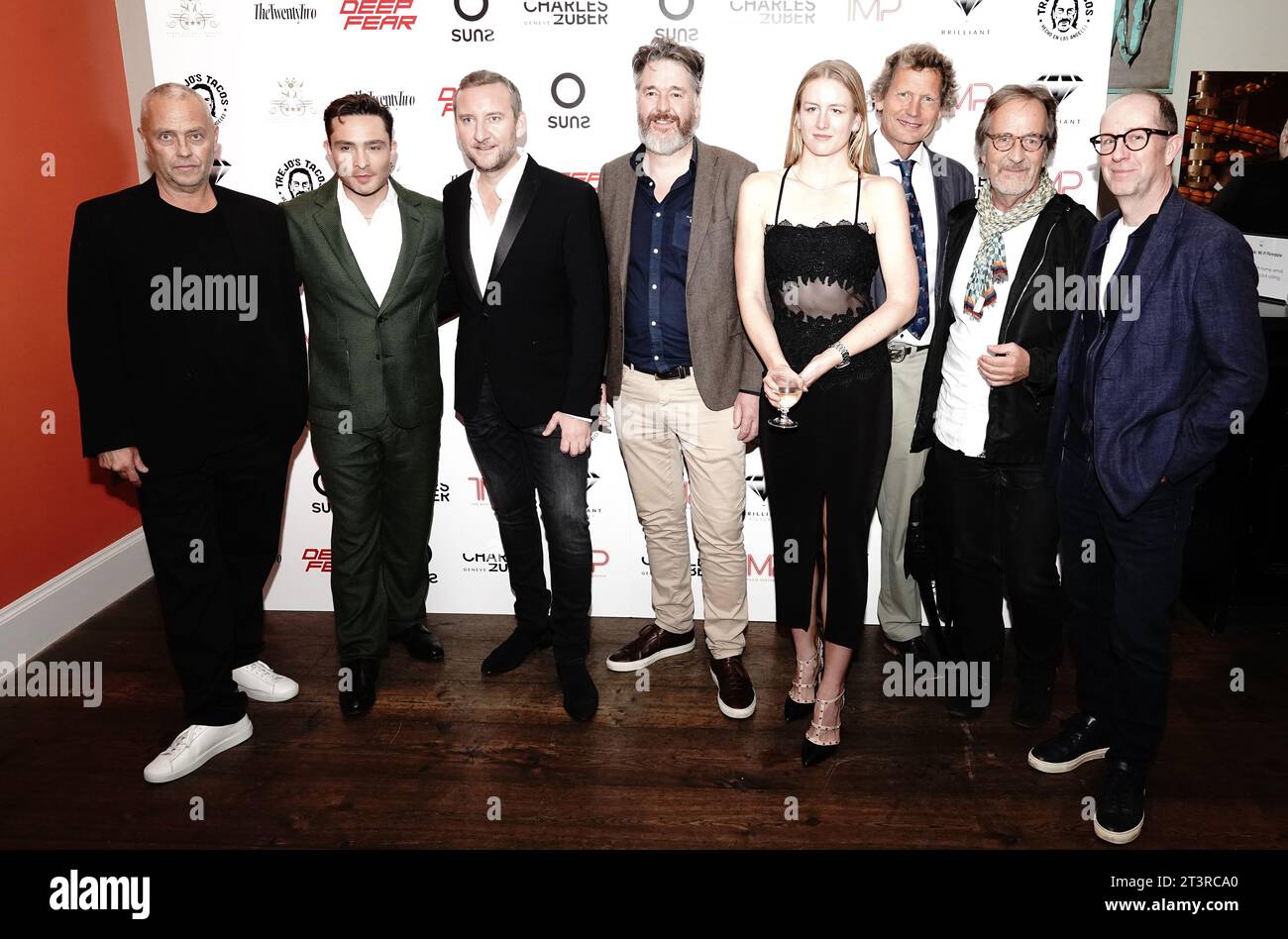 Cast members attend the UK premiere of Deep Fear at the Ham Yard 