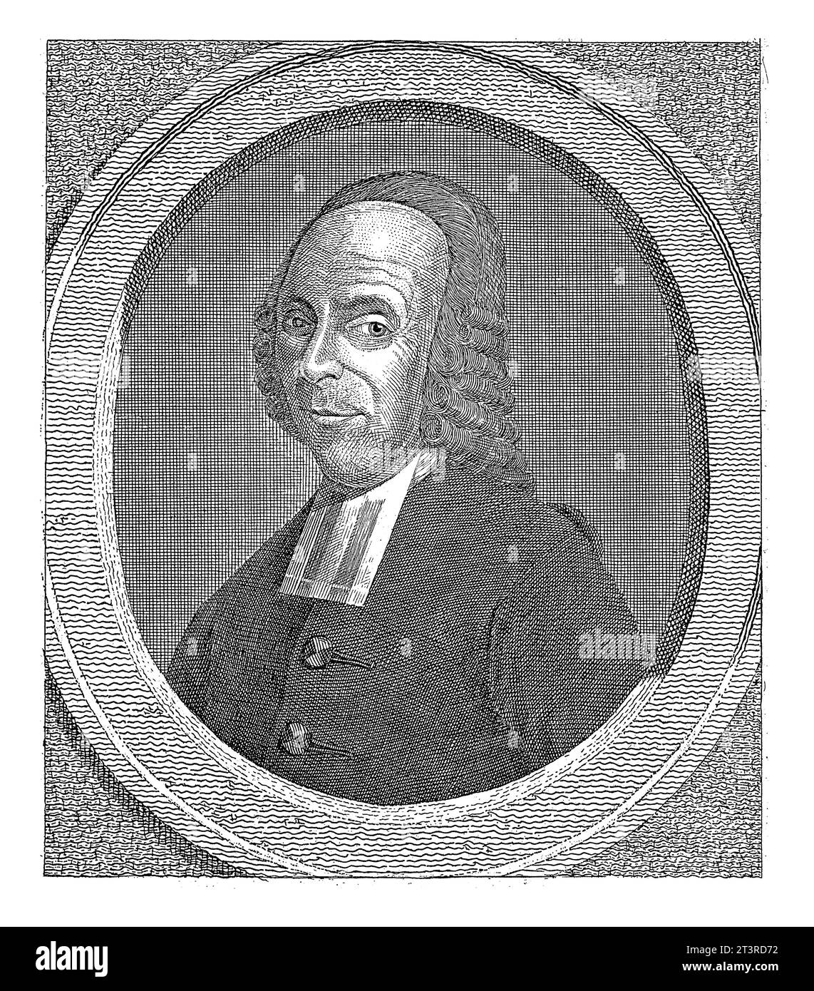 Portrait of Theodorus van der Groe, Johan van der Spruyt, after Adriaan