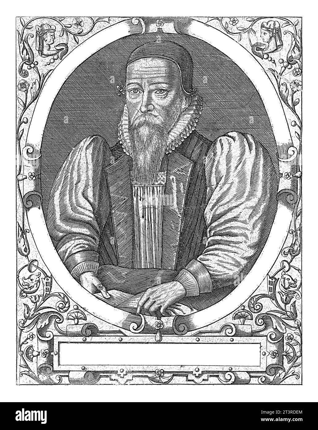 Portrait of John King, Theodor de Bry, after Jean Jacques