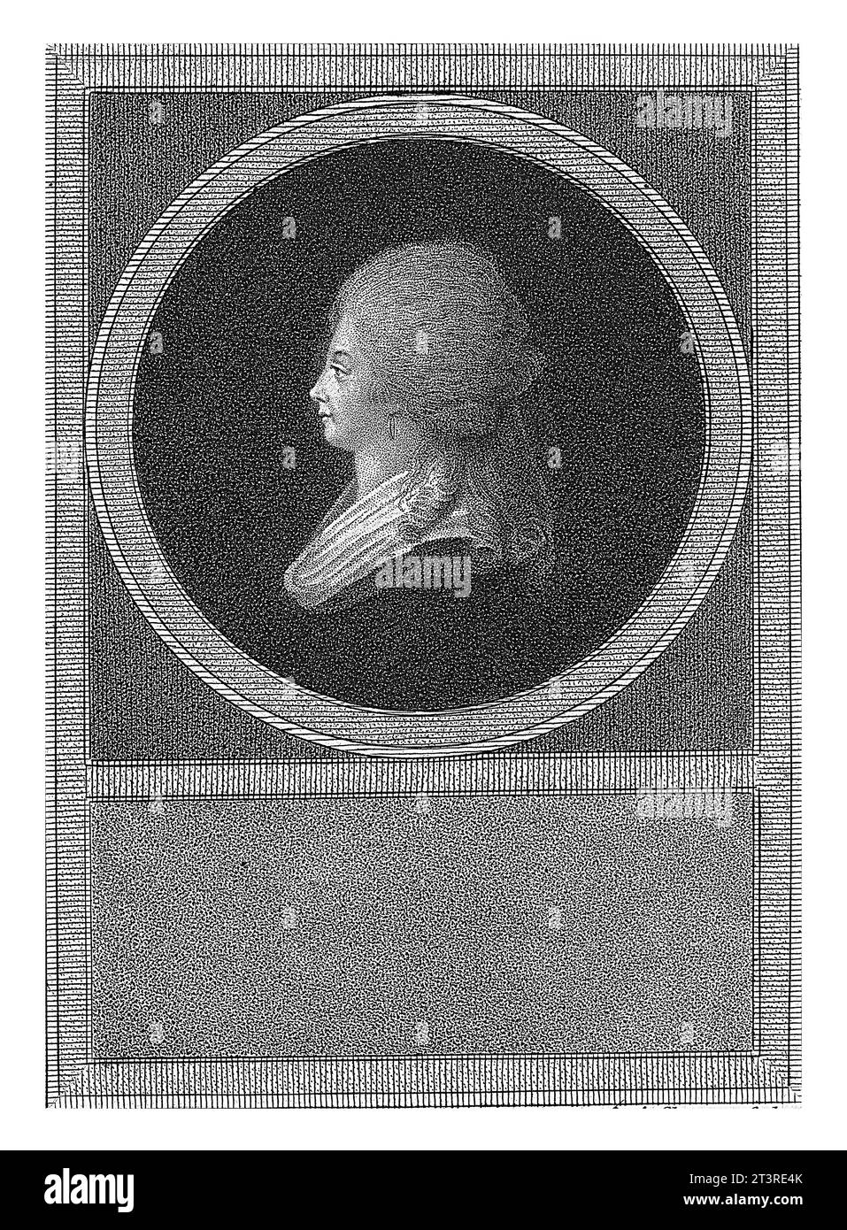 Portrait of Elisabeth Philippine Marie Helene de France, Lambertus Antonius Claessens, after Souvage, in or after 1794 - 1834, vintage engraved. Stock Photo