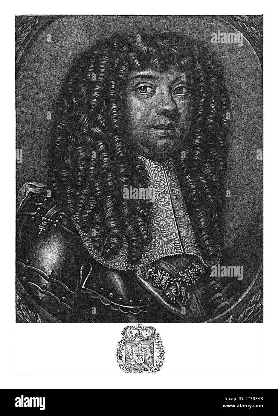 Portrait of Michael Korybut WiE niowiecki, King of Poland, John of Somer, 1669 - 1700 Michael Korybut WiE niowiecki, King of Poland and Grand Prince o Stock Photo