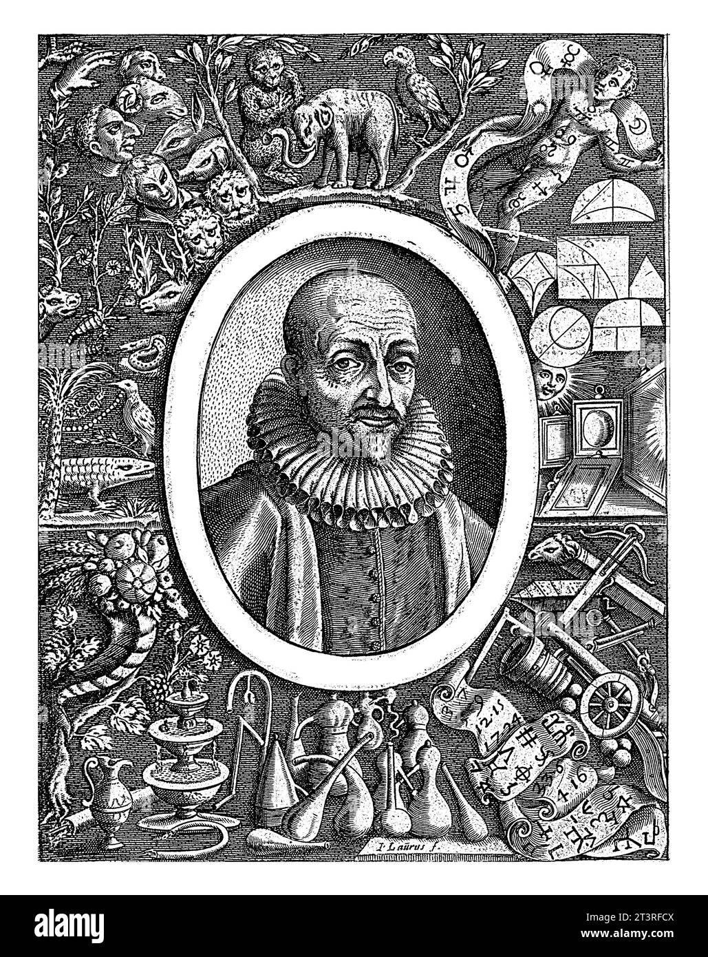 Portrait of Scientist and Playwright Giambattista della Porta,