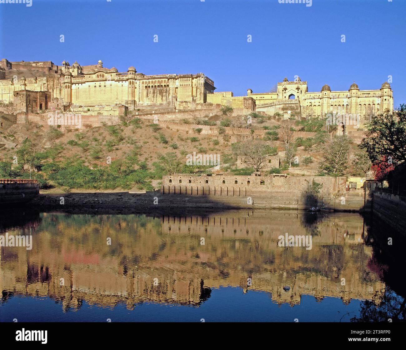 India. Rajasthan. Near Jaipur. Amber Fort. Stock Photo