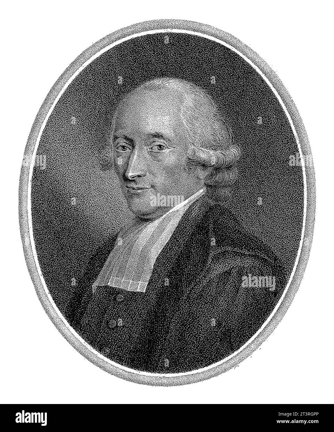 Portrait of Hendrik Constantijn Cras, Lambertus Antonius Claessens, after Adriaan de Lelie, c. 1792 - c. 1808 Stock Photo