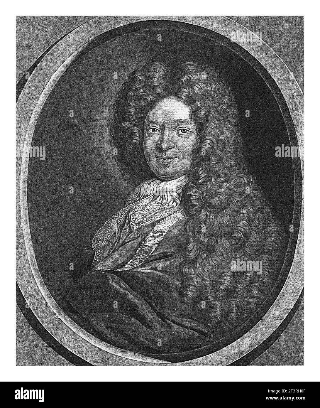 Portrait of Johann Jacobs, Pieter Schenk (I), 1701 Stock Photo