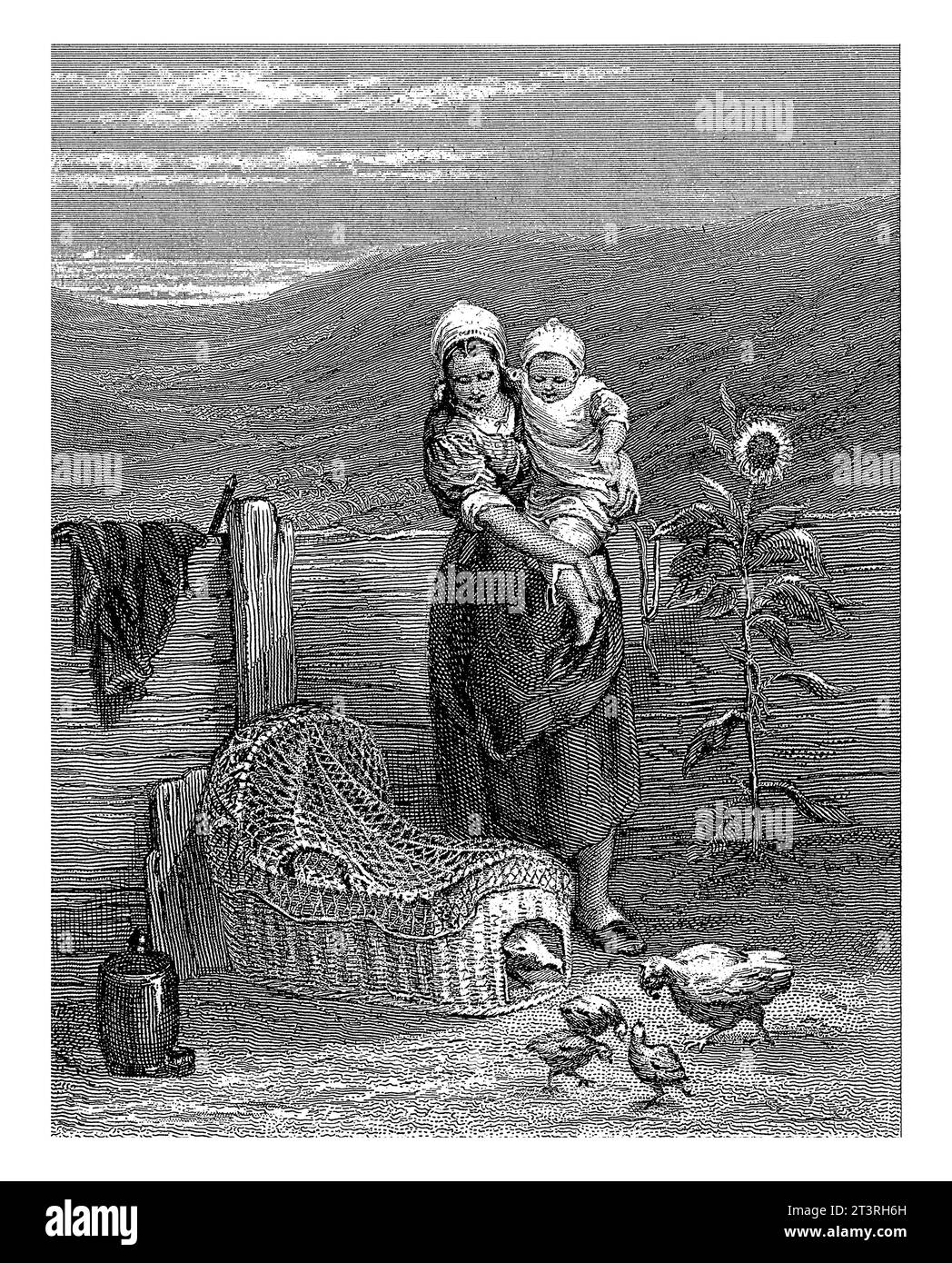 Chicken coop Black and White Stock Photos & Images - Alamy image.
