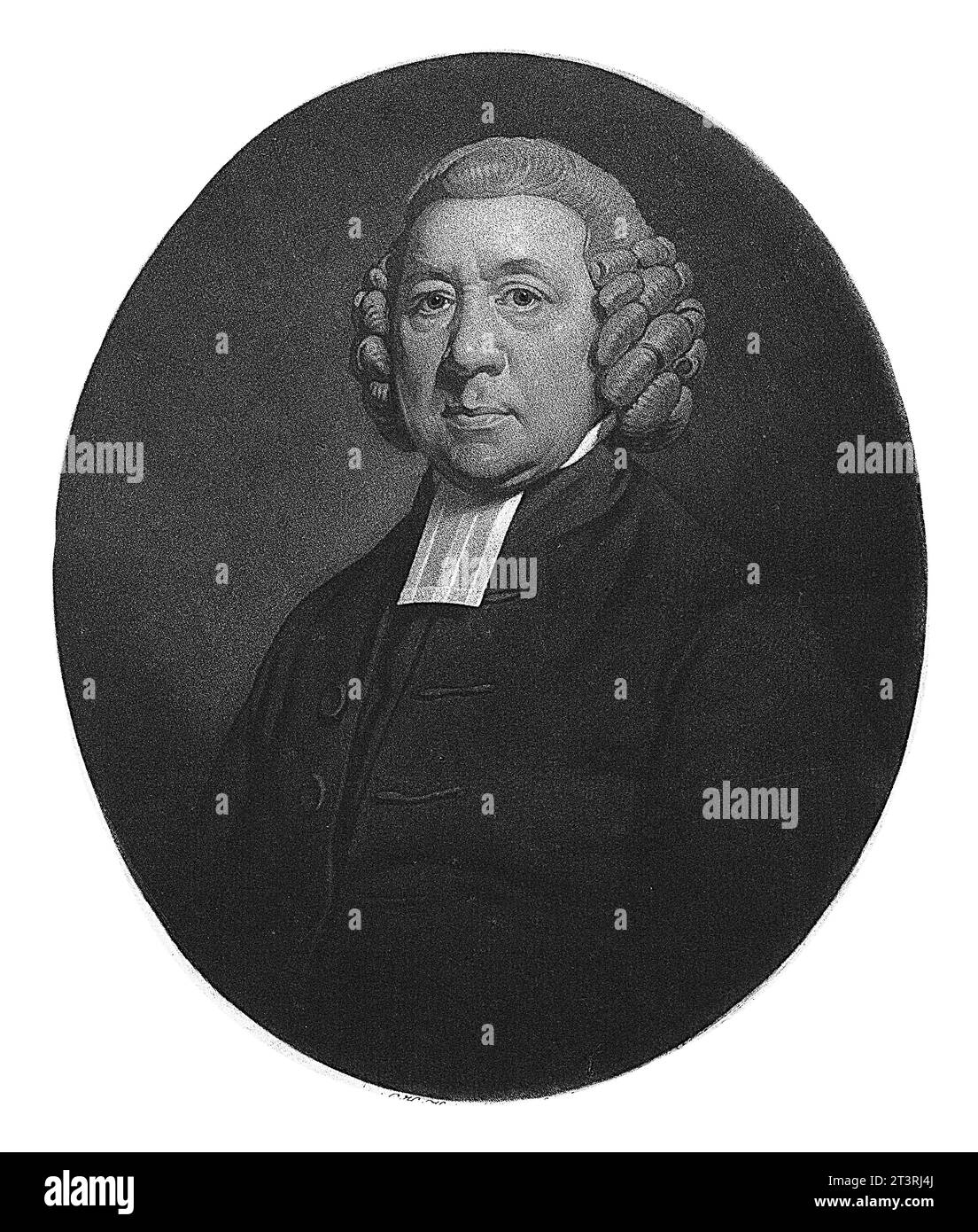 Portrait of the clergyman Petrus Haack, Charles Howard Hodges, 1804 Stock Photo