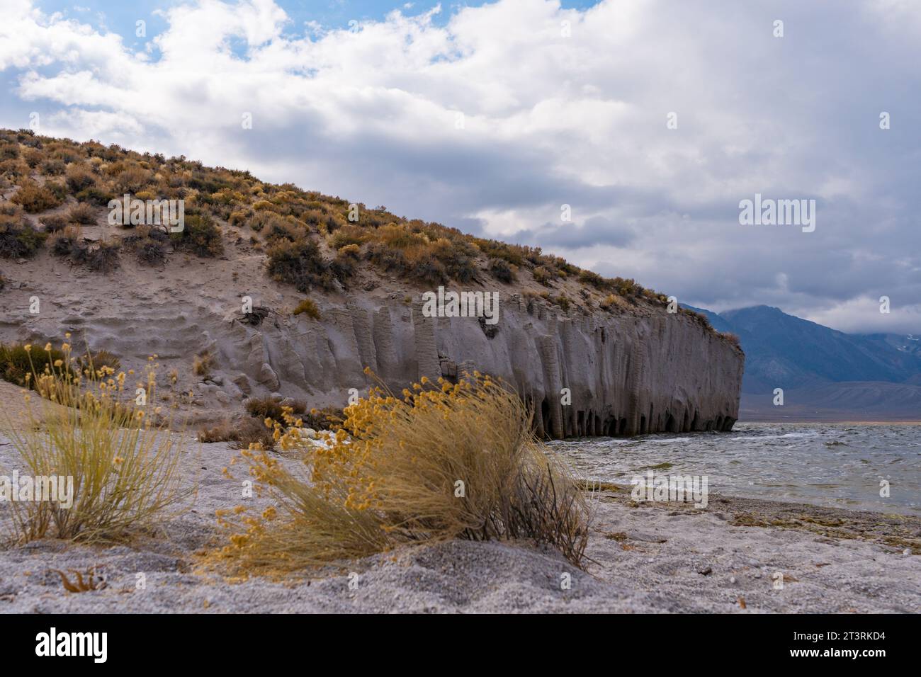 Views of the Crowley Lake and Crowley Lake Columns outside of