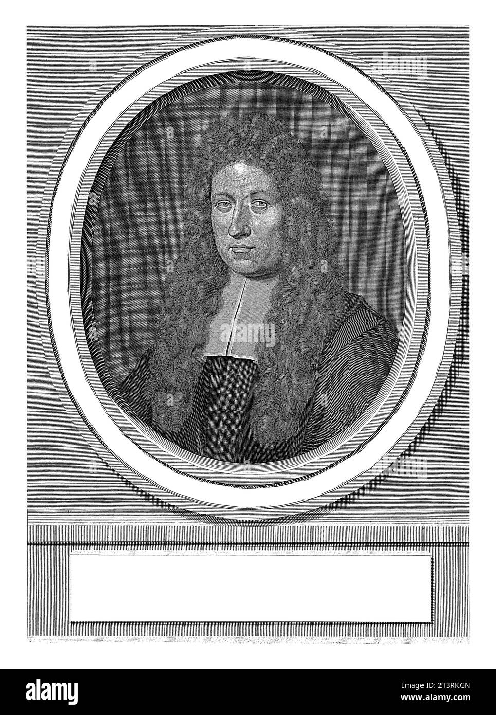 Portrait of Johann Georg Graevius, Gerard Valck, after Gerard Hoet (I), 1699 Stock Photo