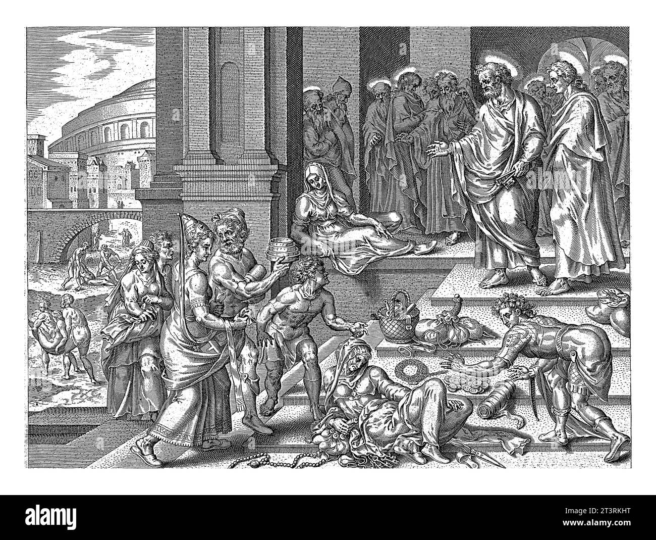 Ananias sapphira Black and White Stock Photos & Images - Alamy