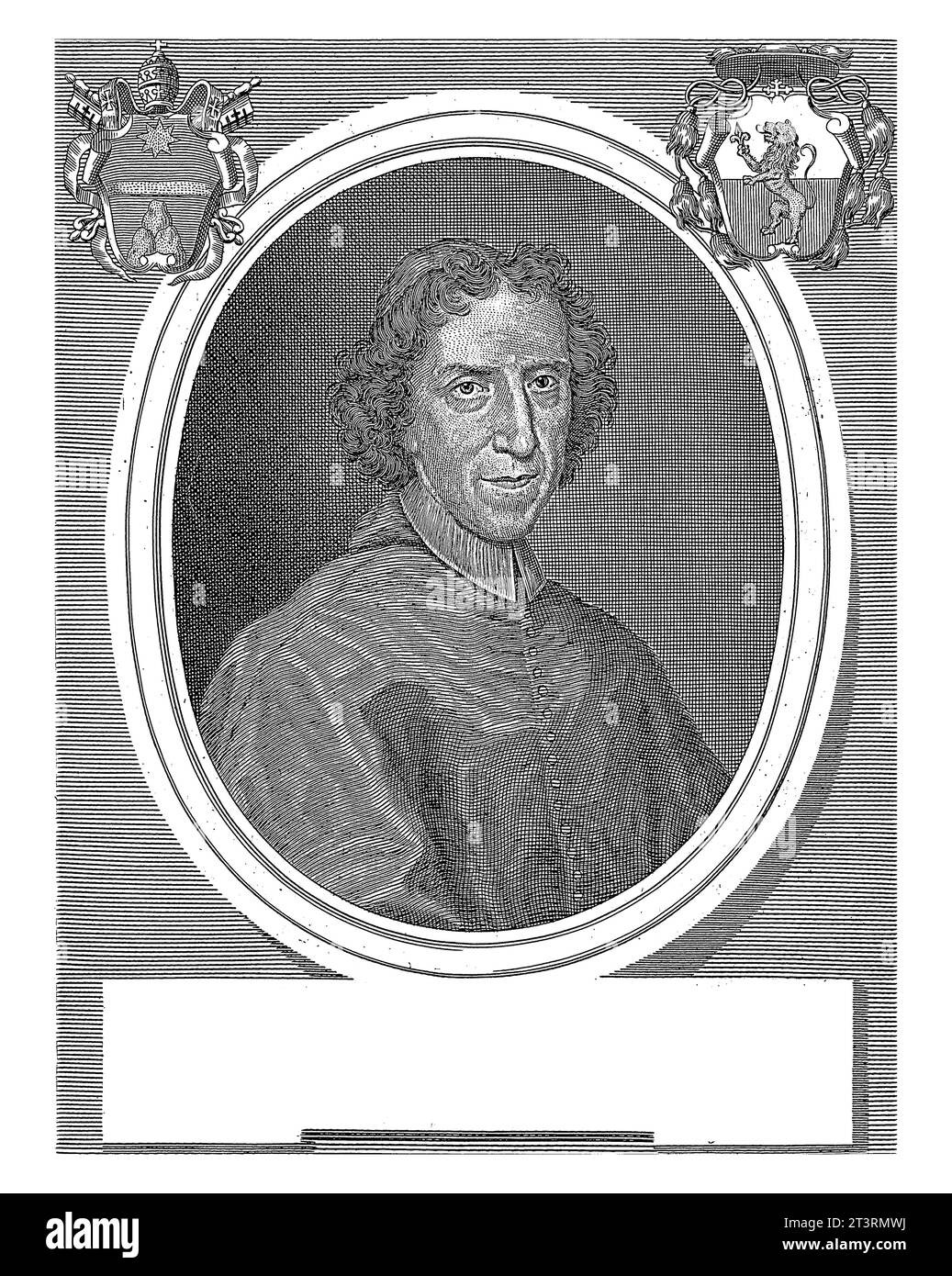 Portrait of Cardinal Gianantonio Davia, Girolamo Rossi (II), after