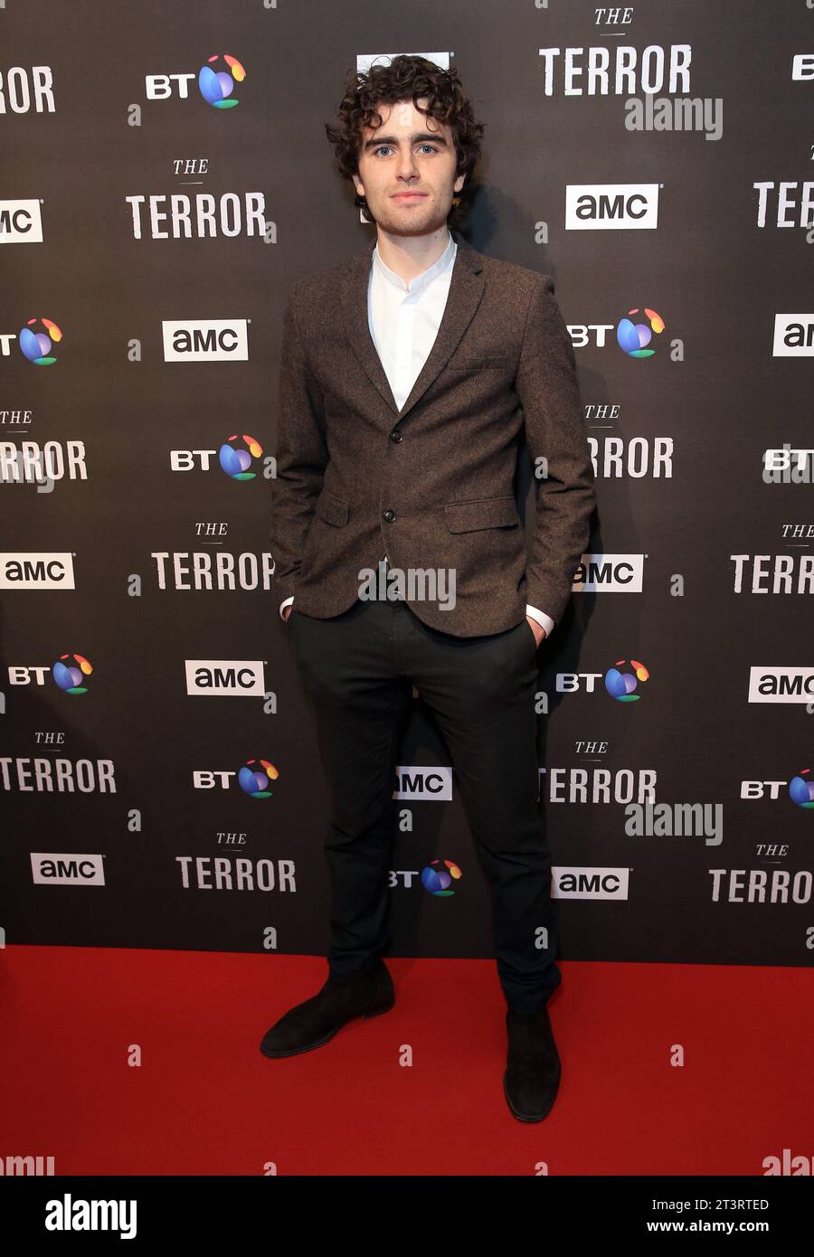 Charlie Kelly attends 'The Terror' TV show screening at the Royal Geographical Society in London. Stock Photo