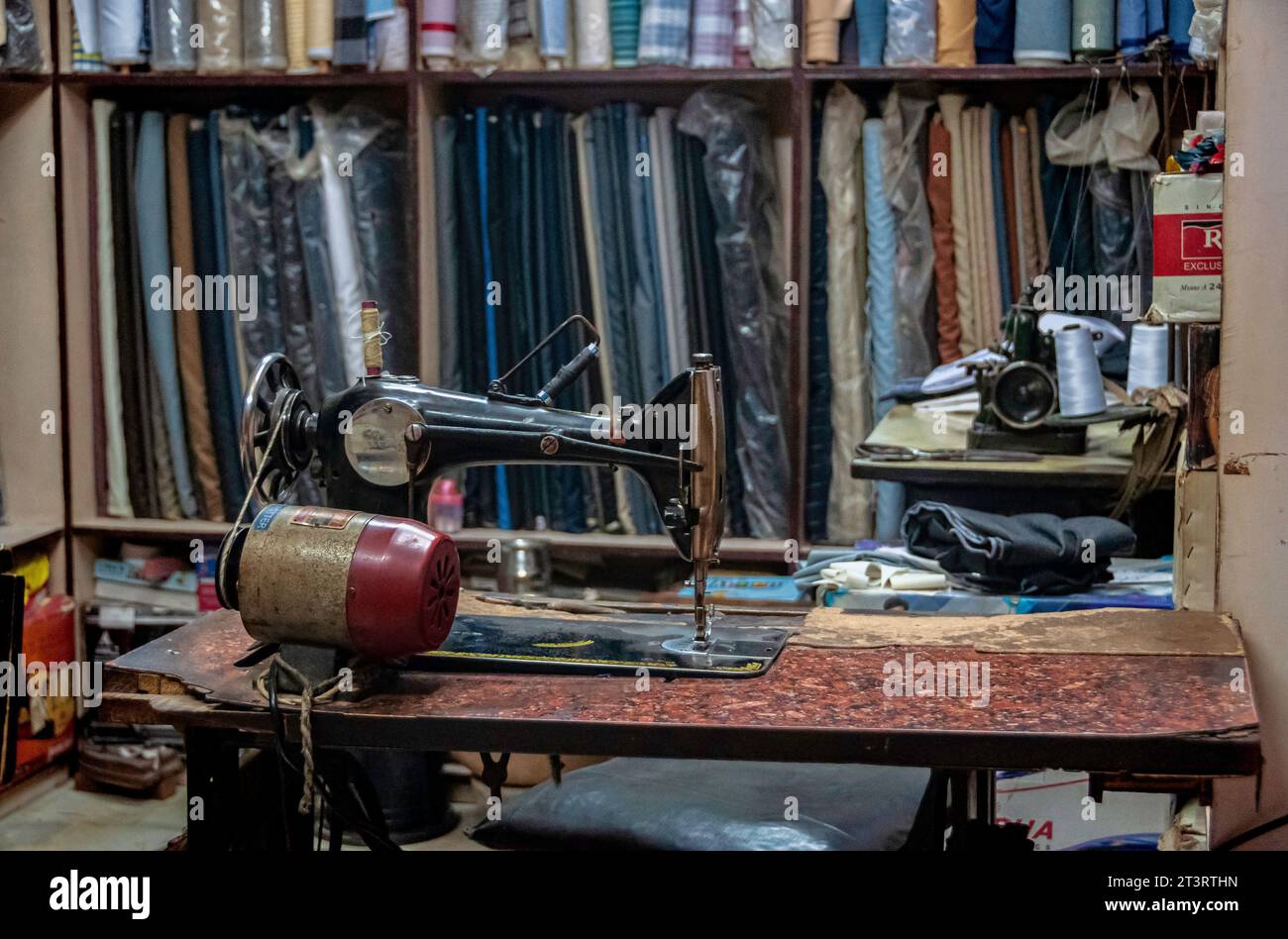 Indian tailor shop hi-res stock photography and images - Alamy