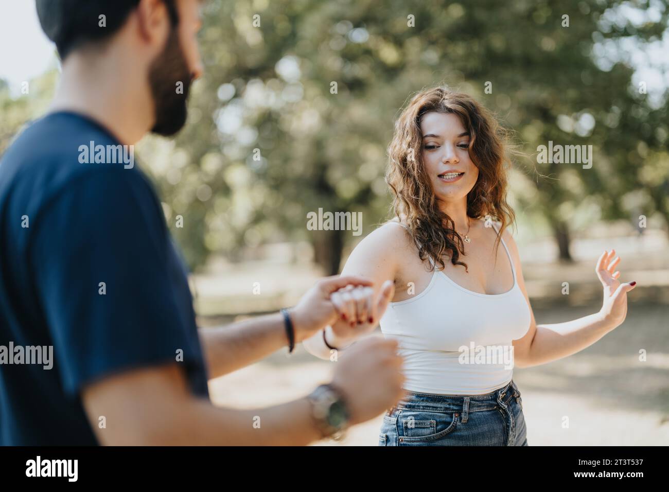Young woman enjoying a day out socializing hi-res stock photography and ...
