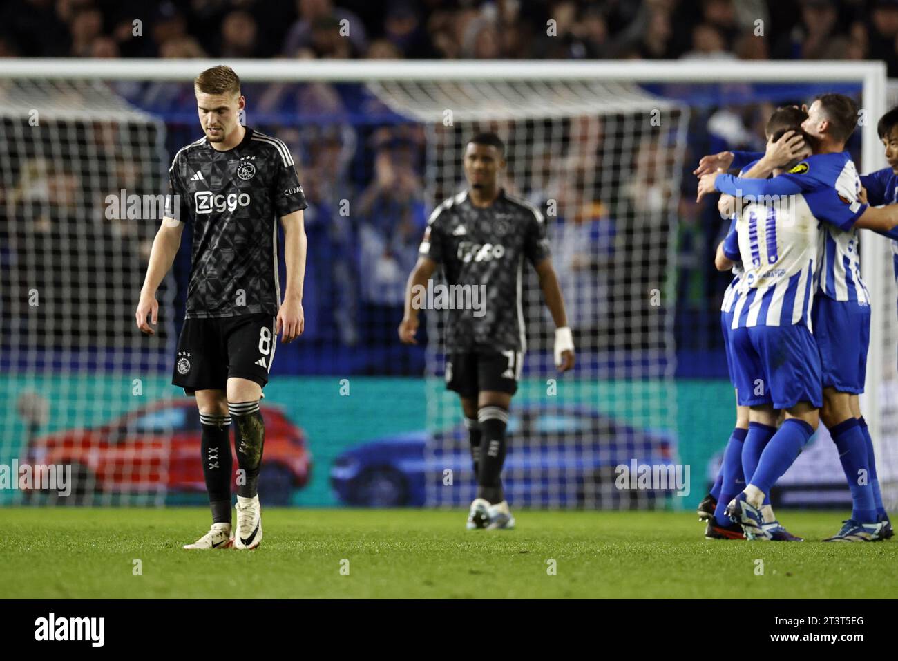 BRIGHTON (lr) Taylor of Ajax, Jorrel Hato of Ajax disappointment after the 20 during BRIGHTON (lr) Taylor of Ajax, Jorrel Hato of Ajax disappointment after the 20 during