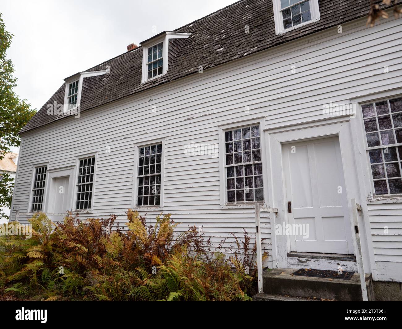 The exterior of the Meeting House at the Shaker Village in Canterbury