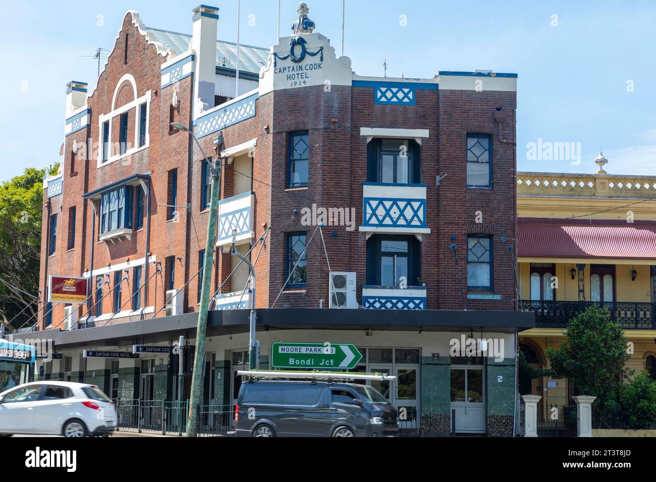 Captain Cook pub hotel in Moore Park Paddington, Sydney, New South Wales,Australia Stock Photo