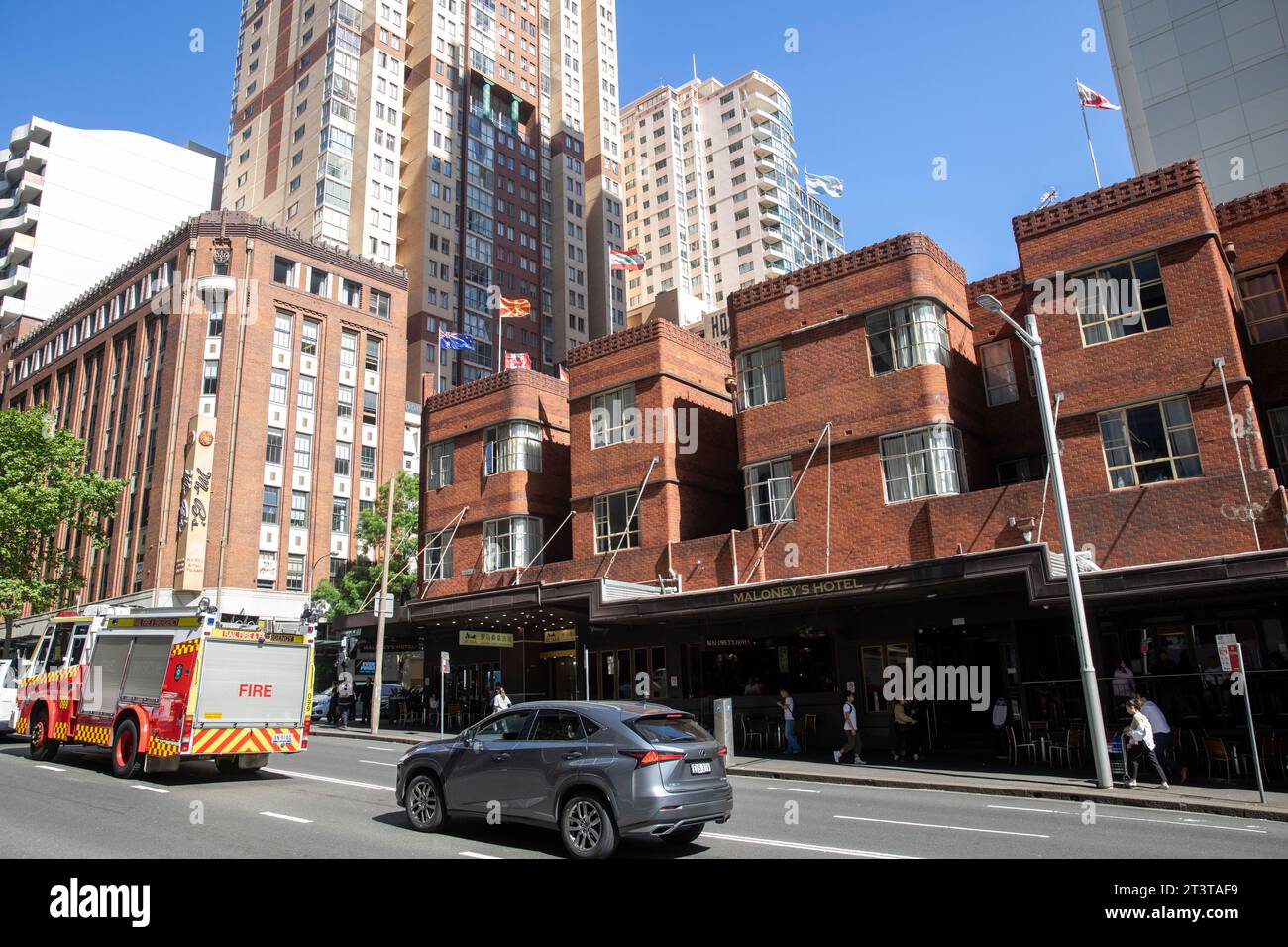 Sydney pub and budget hotel, Maloney's hotel and bar on Goulburn street
