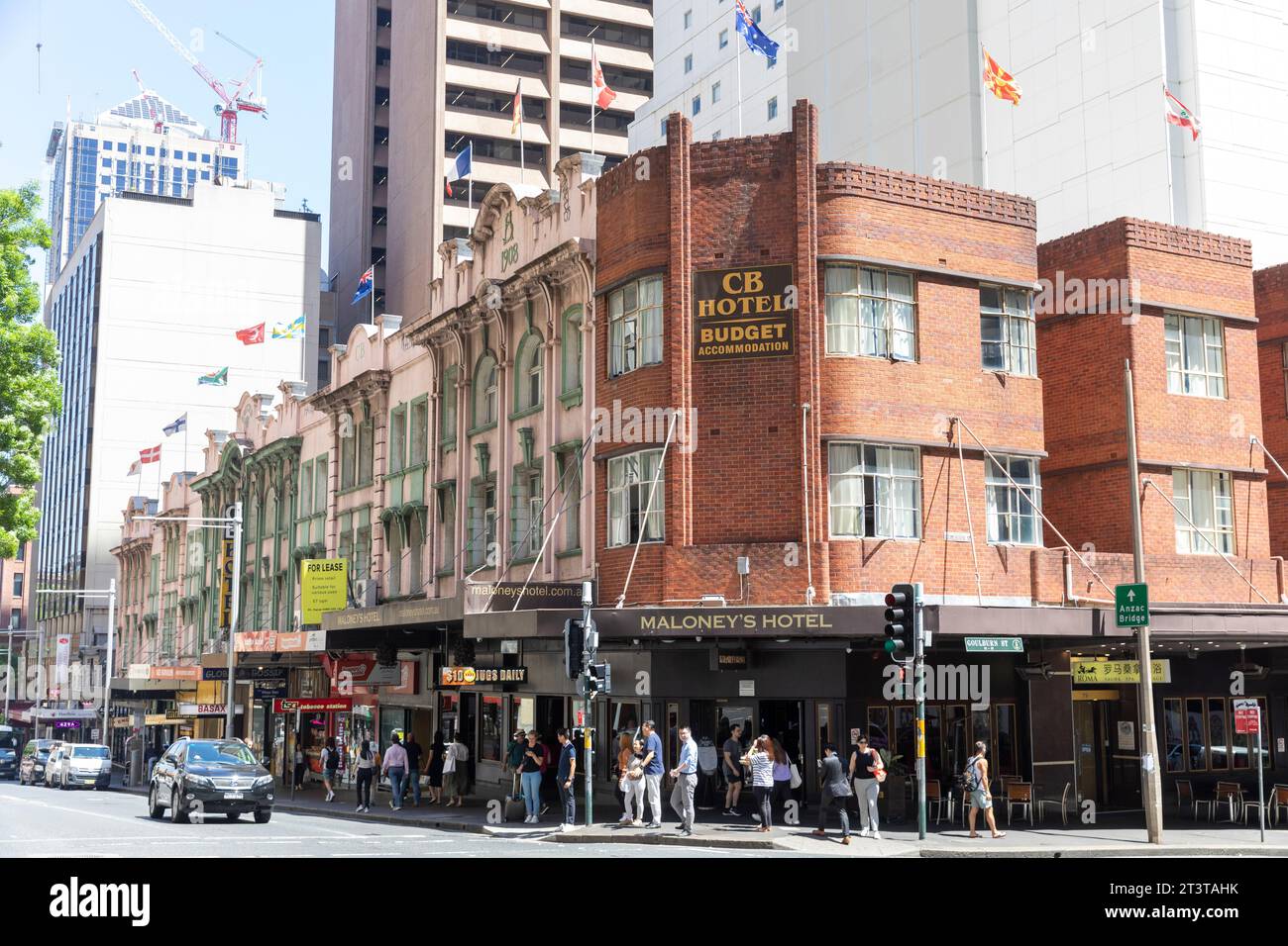 Sydney pub and budget hotel, Maloney's hotel and bar on Goulburn street ...