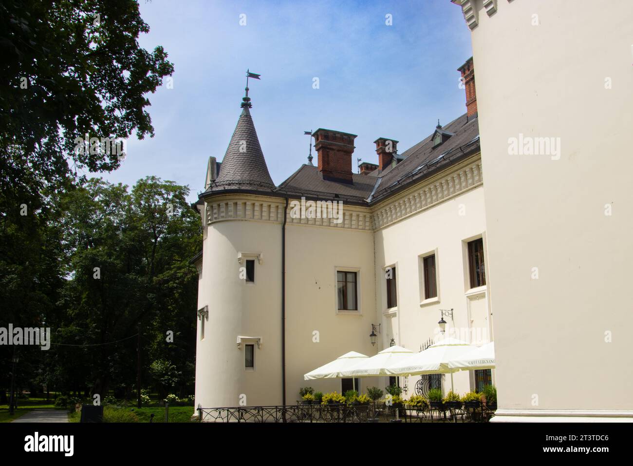 Károlyi Castle is a spectacular construction, one of the most beautiful in Romania Stock Photo