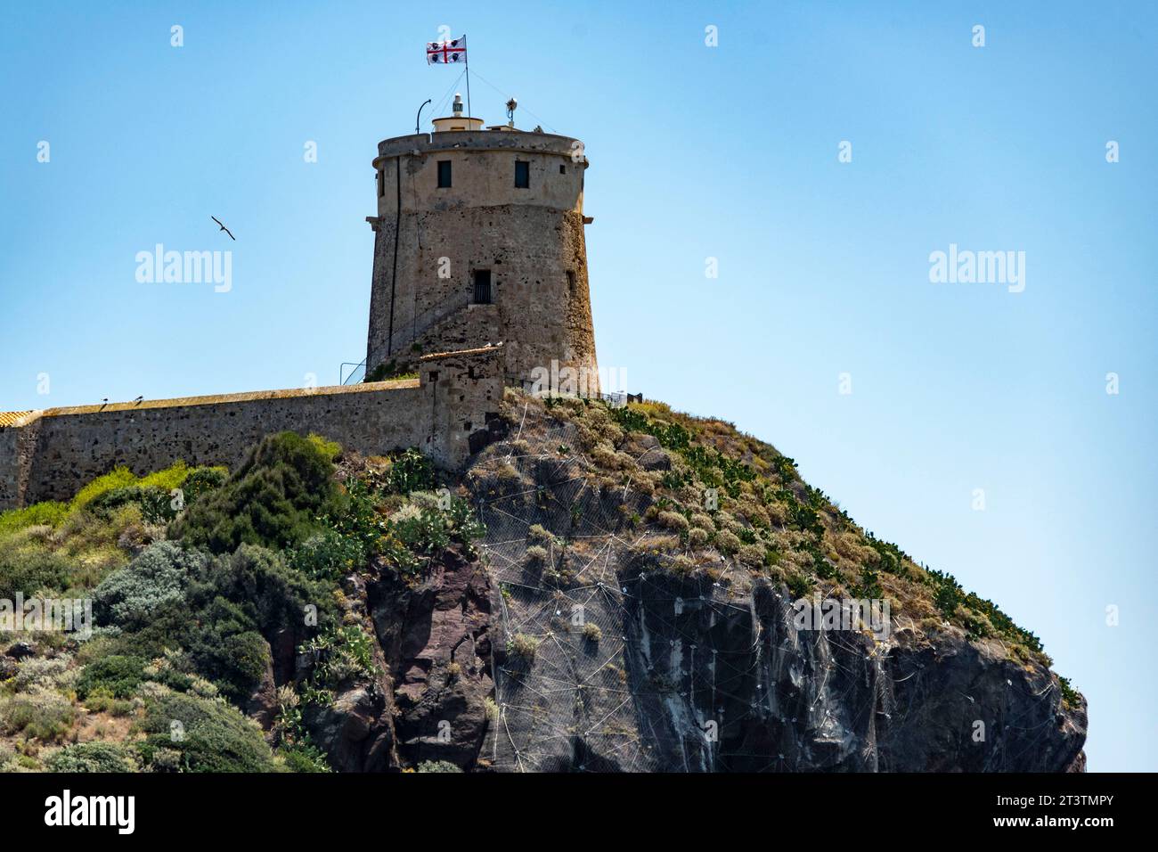 Tower of Nora or Sant'Efisio - Sardinia - Italy Stock Photo