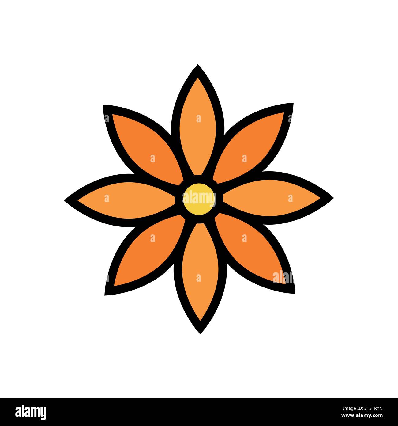 Flower icon black website Stock Vector Images - Alamy