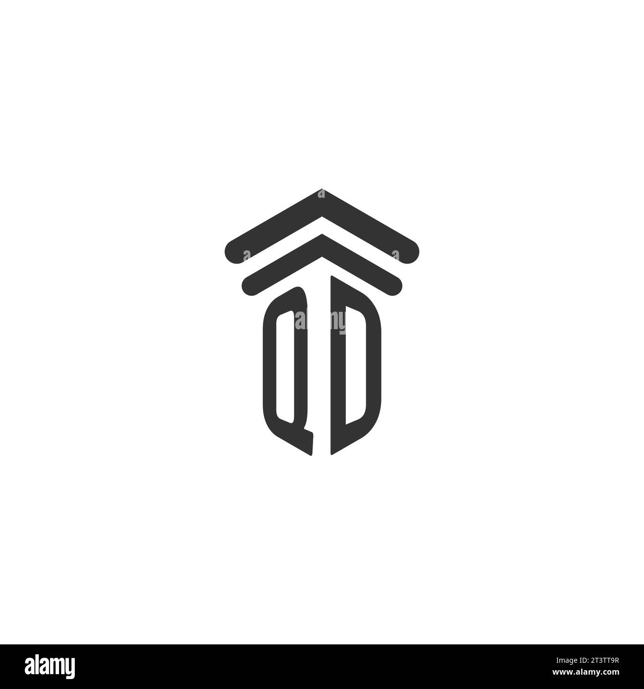 QD initial for law firm logo design template Stock Vector Image & Art ...
