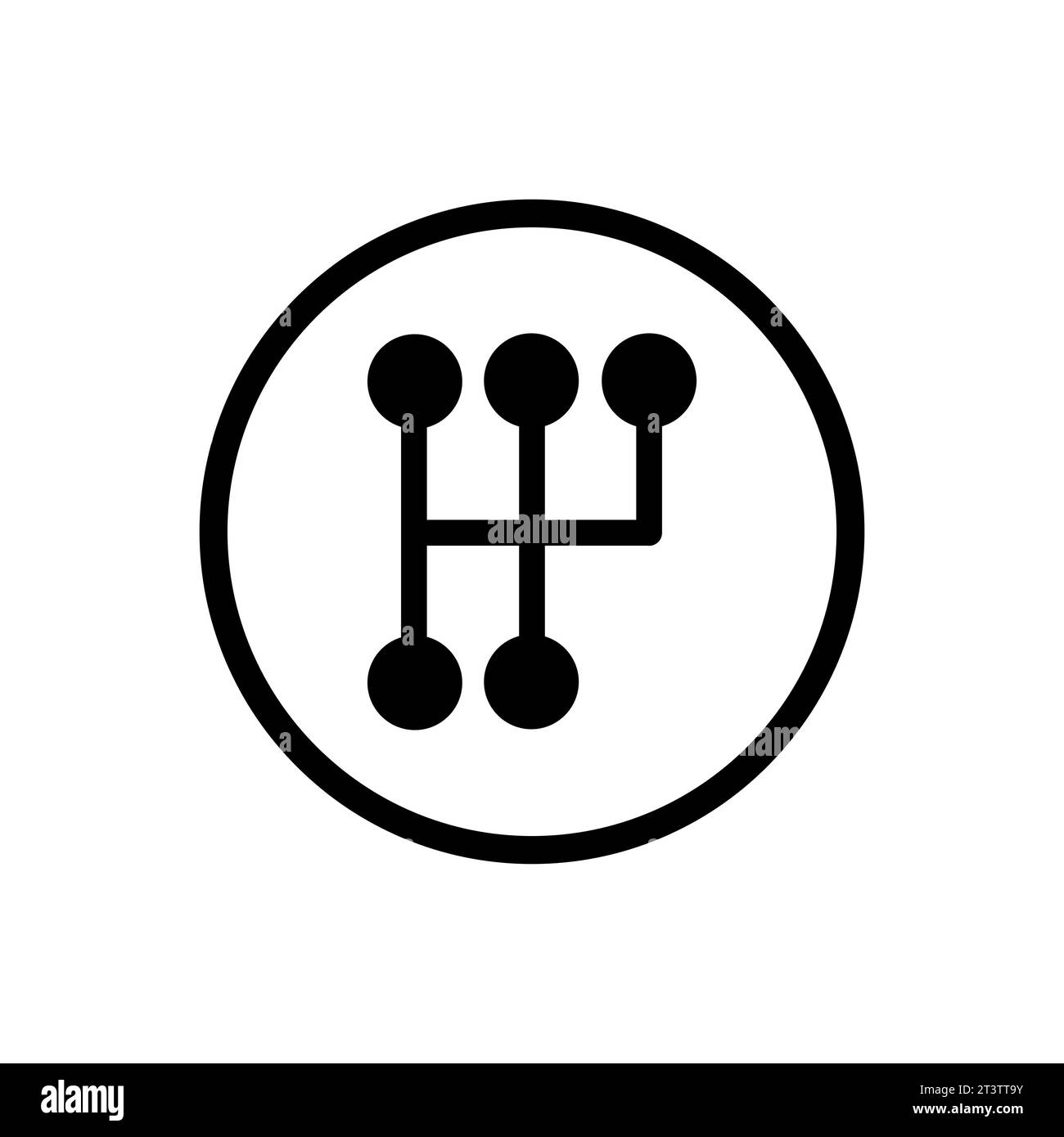 Gearbox Icon. Glyph Style Gearbox Fill Icon Vector Illustration Stock