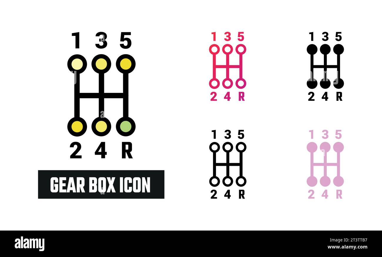 Gear box Icon Set Vector Illustration Stock Vector Image & Art Alamy