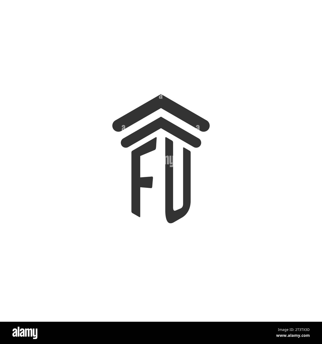 FU initial for law firm logo design template Stock Vector Image & Art ...