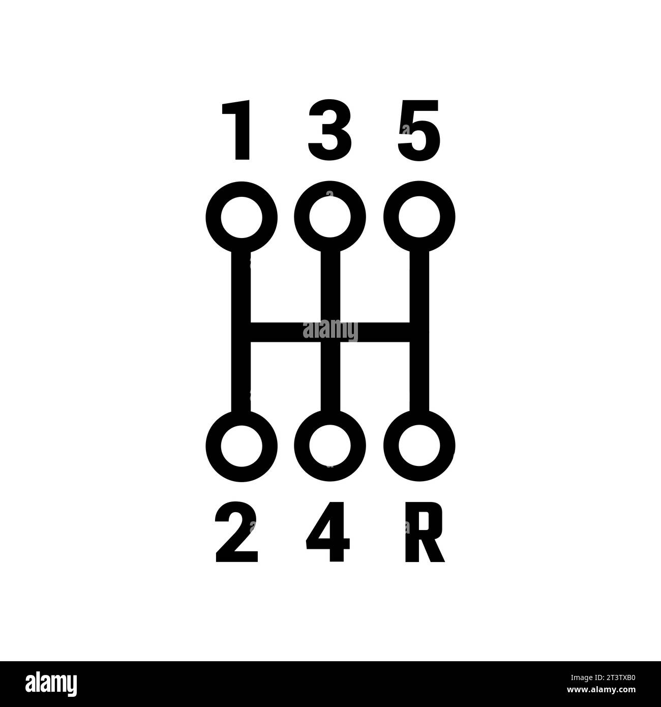 Gear box Icon. Lineal Style Gear box Outline Icon Vector Illustration