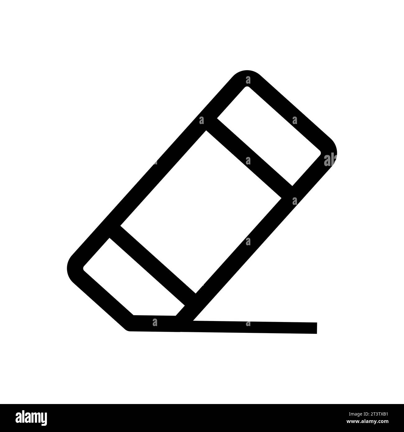 Black and white eraser Stock Vector by ©alegria 3748835