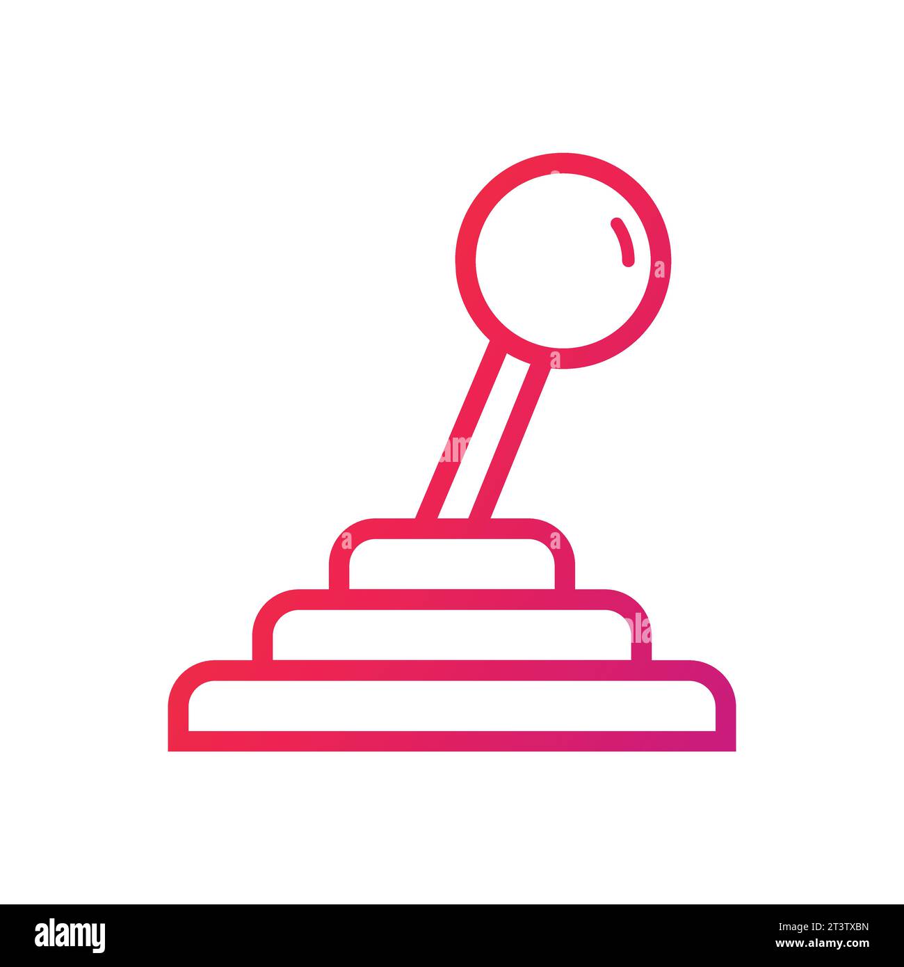 Gearshift Icon. Gearshift Gradient Icon Symbol Vector Illustration