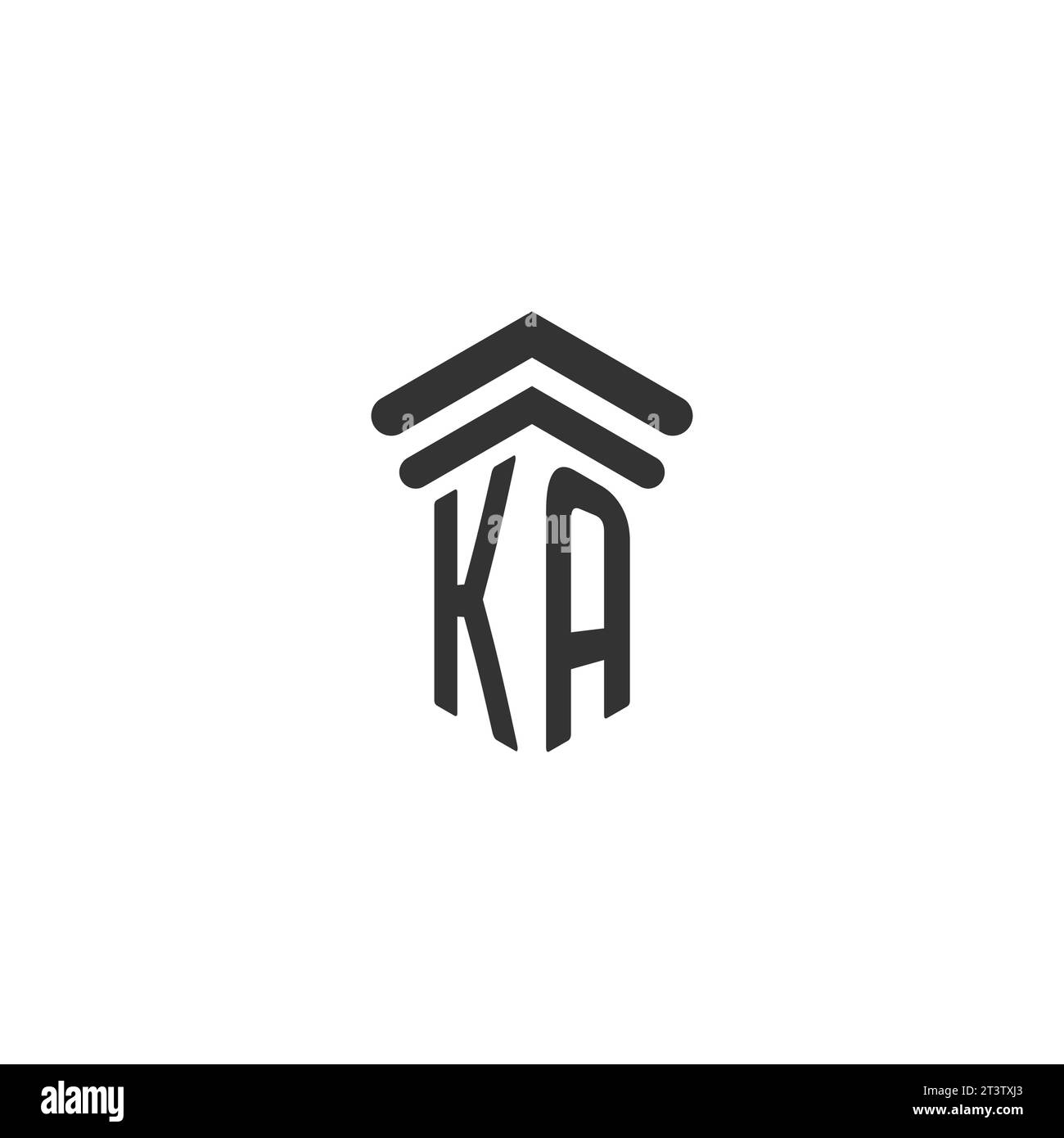 KA initial for law firm logo design template Stock Vector Image & Art ...