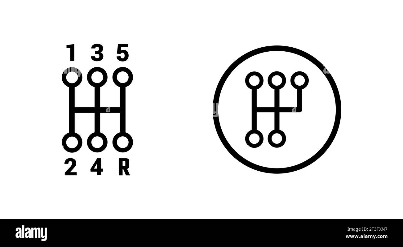 Gearbox Icon. Lineal Style Gearbox Outline Icon Vector Illustration ...
