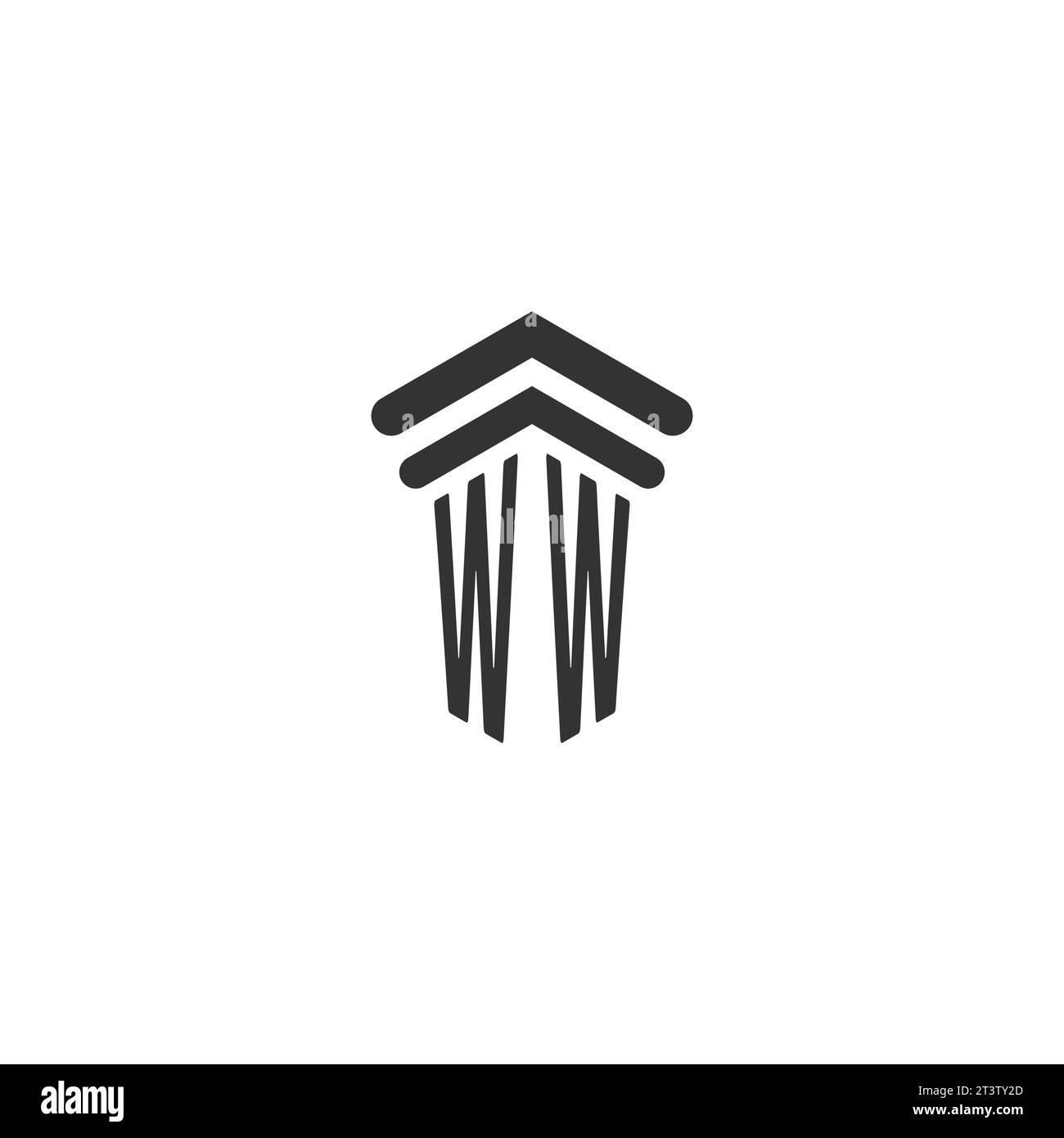 WW initial for law firm logo design template Stock Vector Image & Art ...