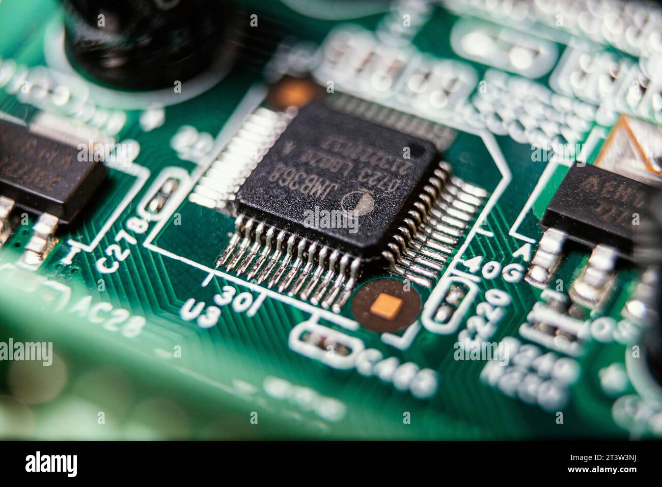 Technology background with chip Stock Photo - Alamy