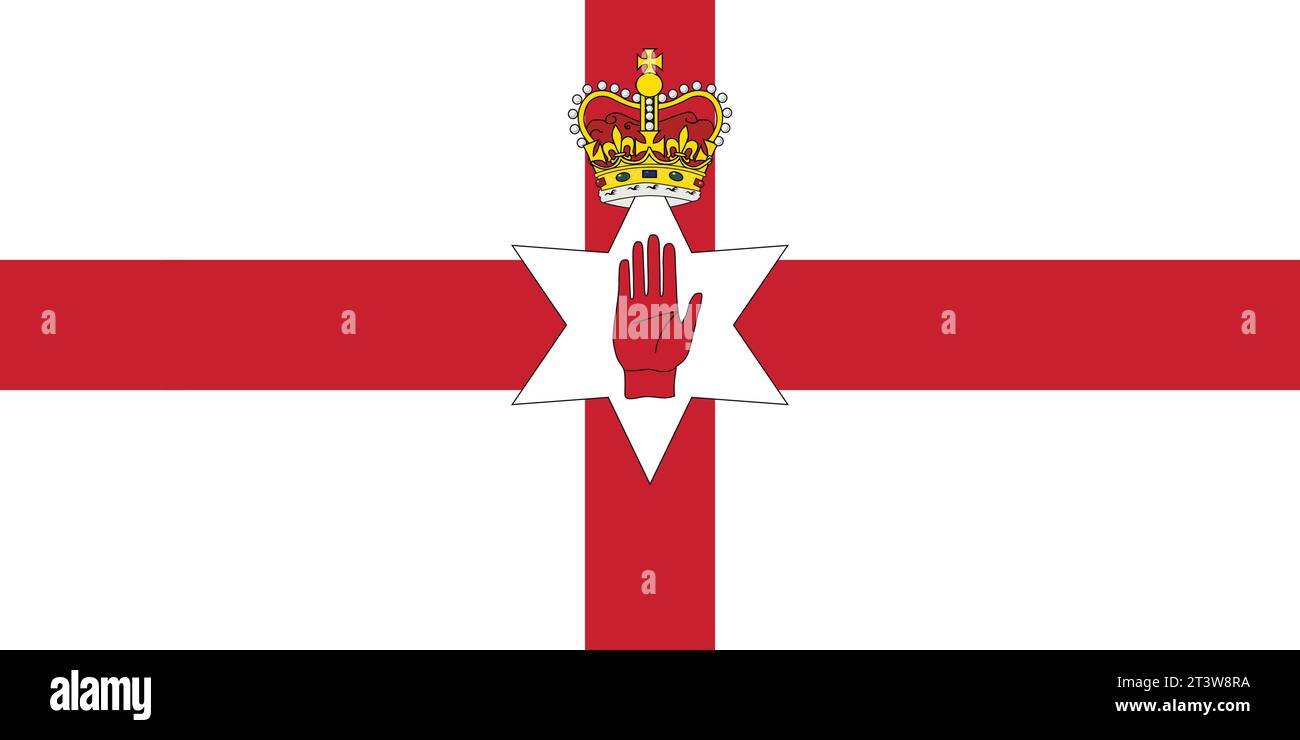National flag of Northern Ireland that can be used for national days ...
