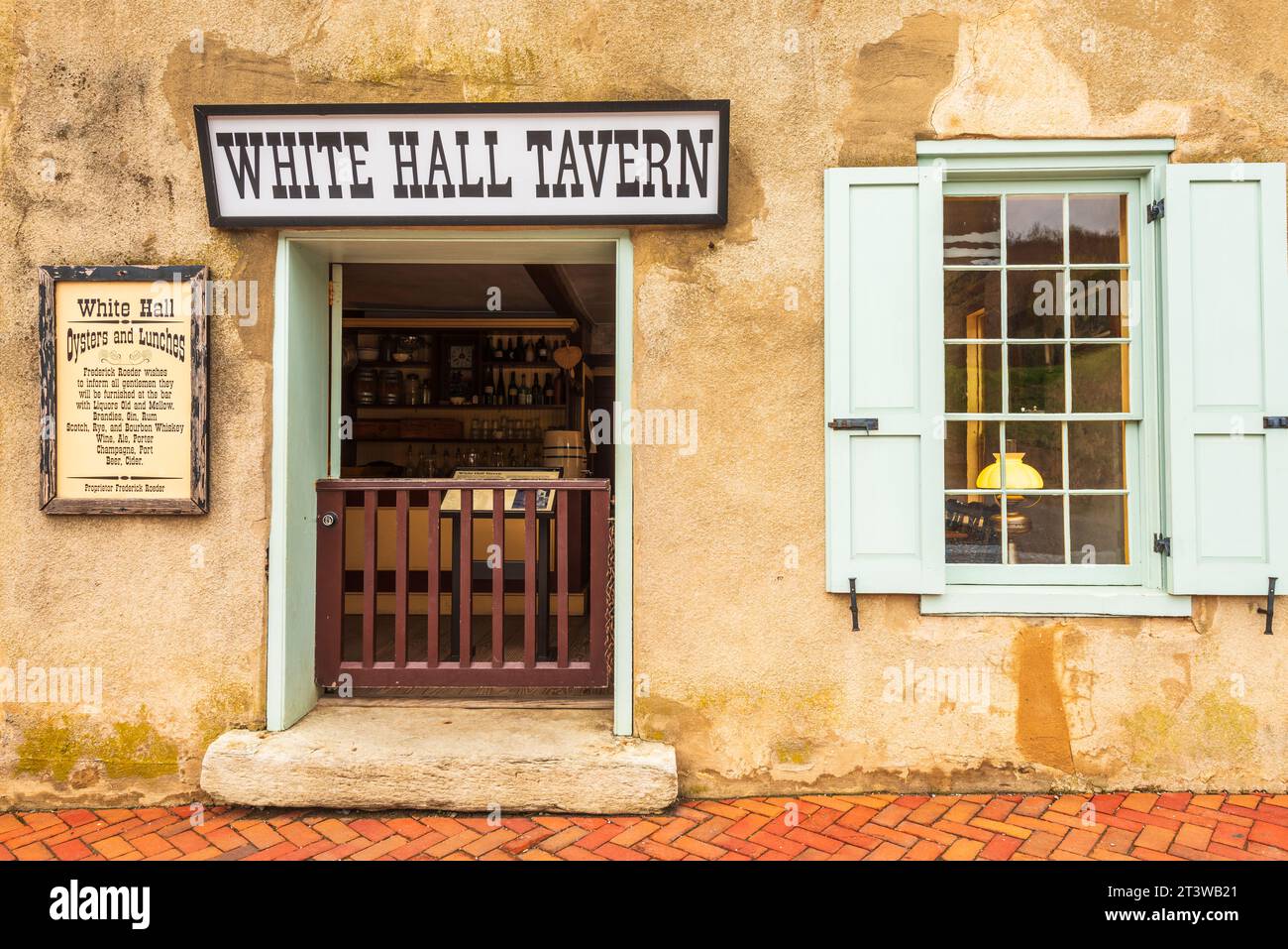 White Hall Tavern, Harpers Ferry National Historic Park, West Virginia USA Stock Photo