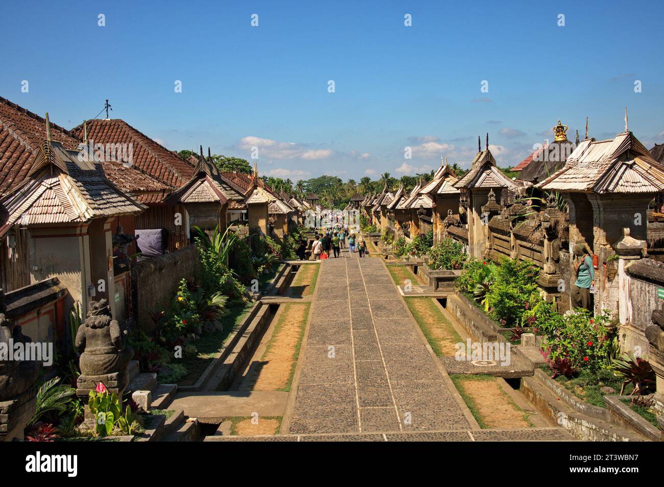 Penglipuran - traditional village in Bali, Indonesia Stock Photo