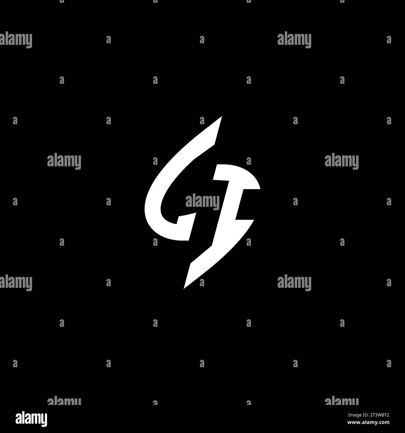 LI monogram esport logo design with cool shape concept in vector Stock Vector