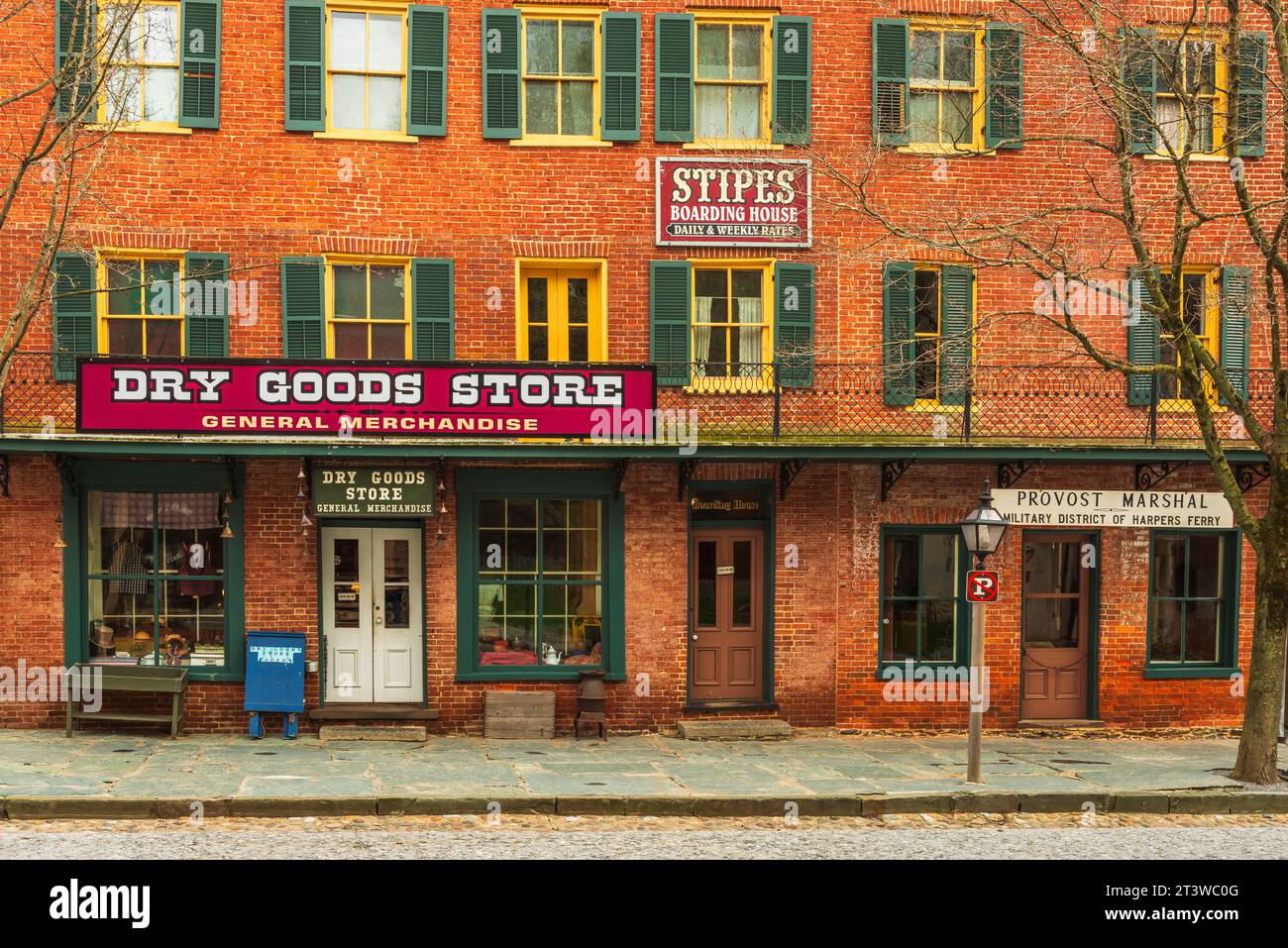 Downtown buildings, Harpers Ferry National Historic Park, West Virginia